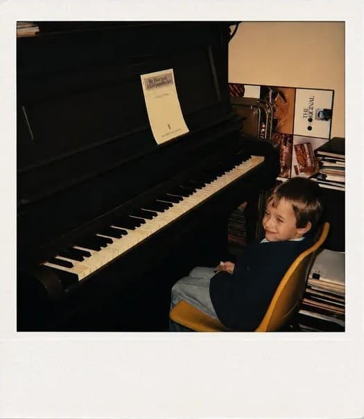 Rich at the piano, circa 1989