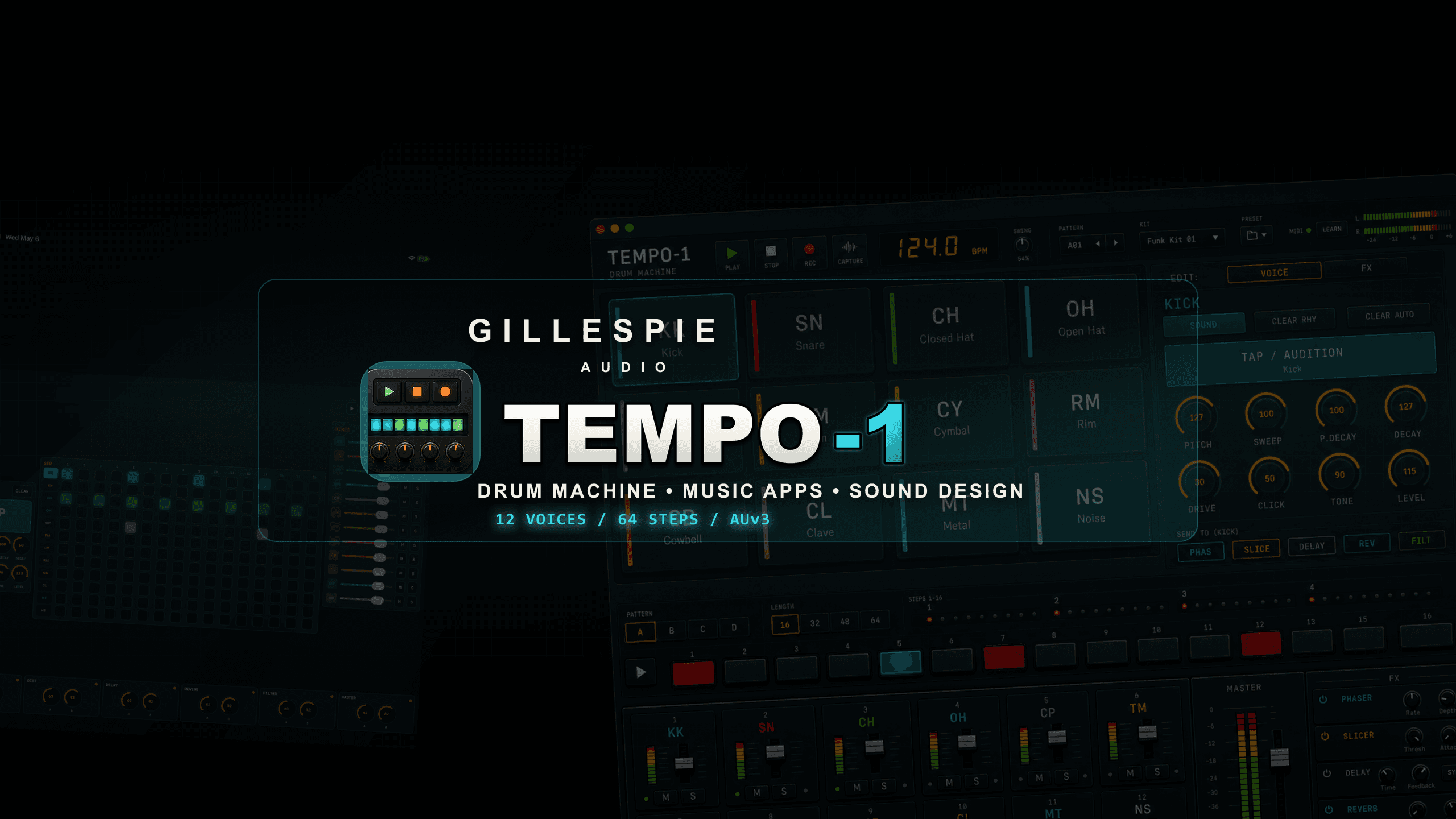 TEMPO-1 drum workstation demo banner